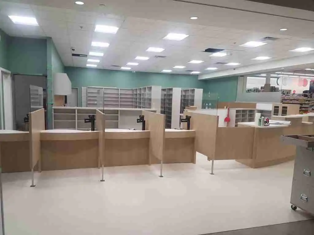 Commercial reception counters by Holz Industries, Kelowna